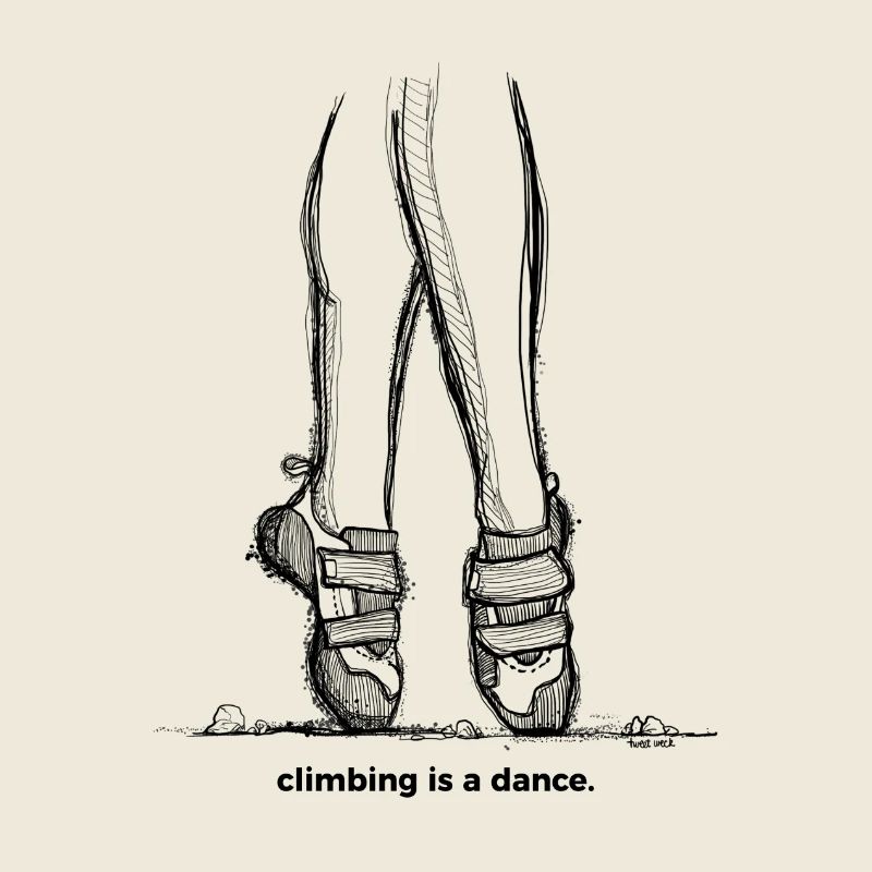 Climbing is a dance - Kletter T-Shirt