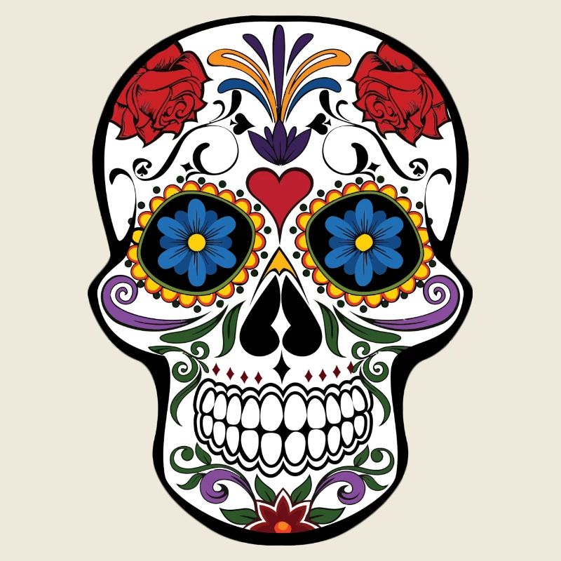 Totenkopf Skull Blumen
