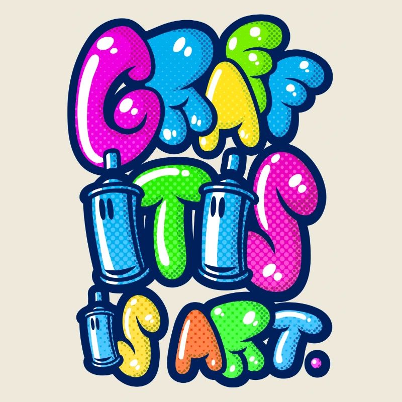 Graffitis is art multicolors