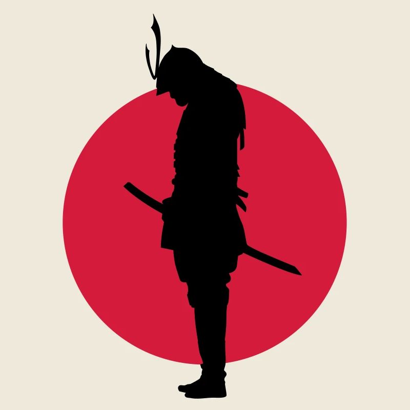 Japan Samurai Warrior (Japan flag)