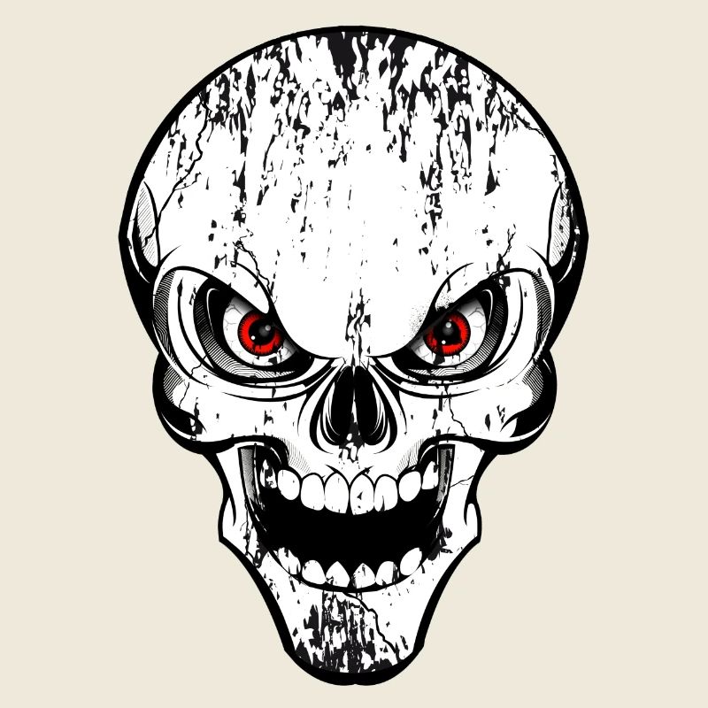 skull grunge style