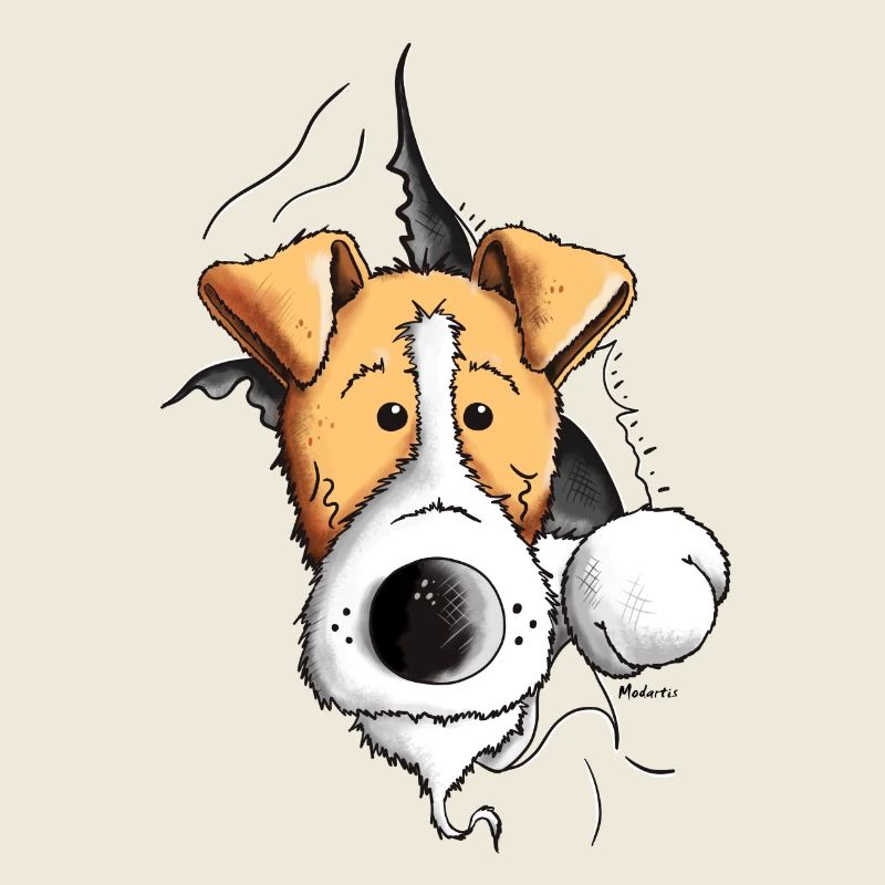 Drôle Fox-terrier