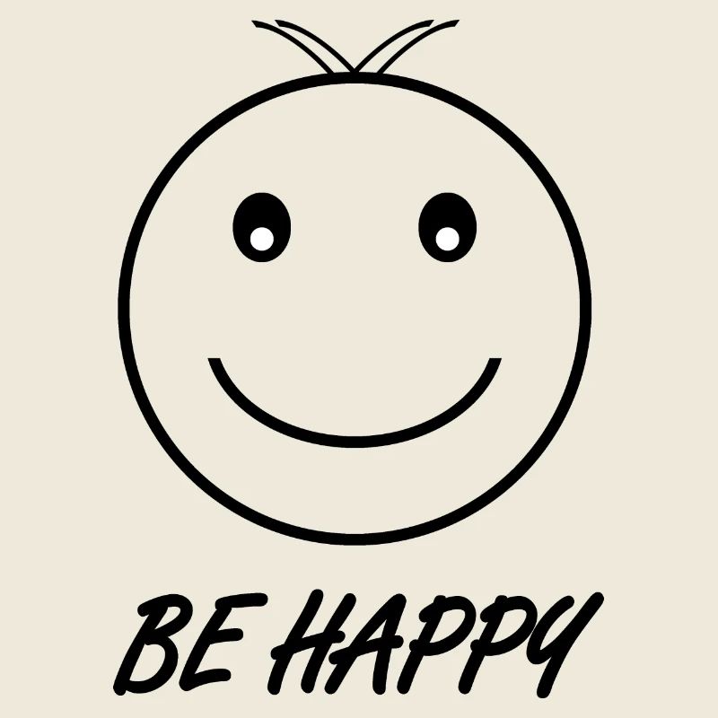 BE HAPPY schwarz