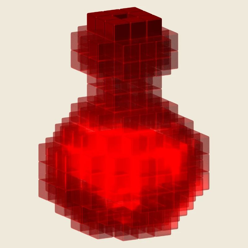 Red magical Wizard / Witch potion Halloween Cubes