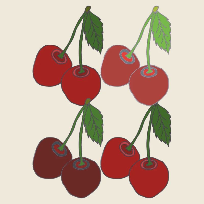 Cherries 4-fold