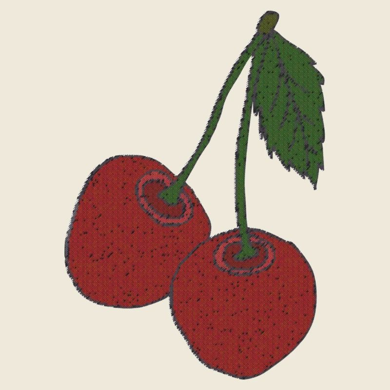 Cherries fabric
