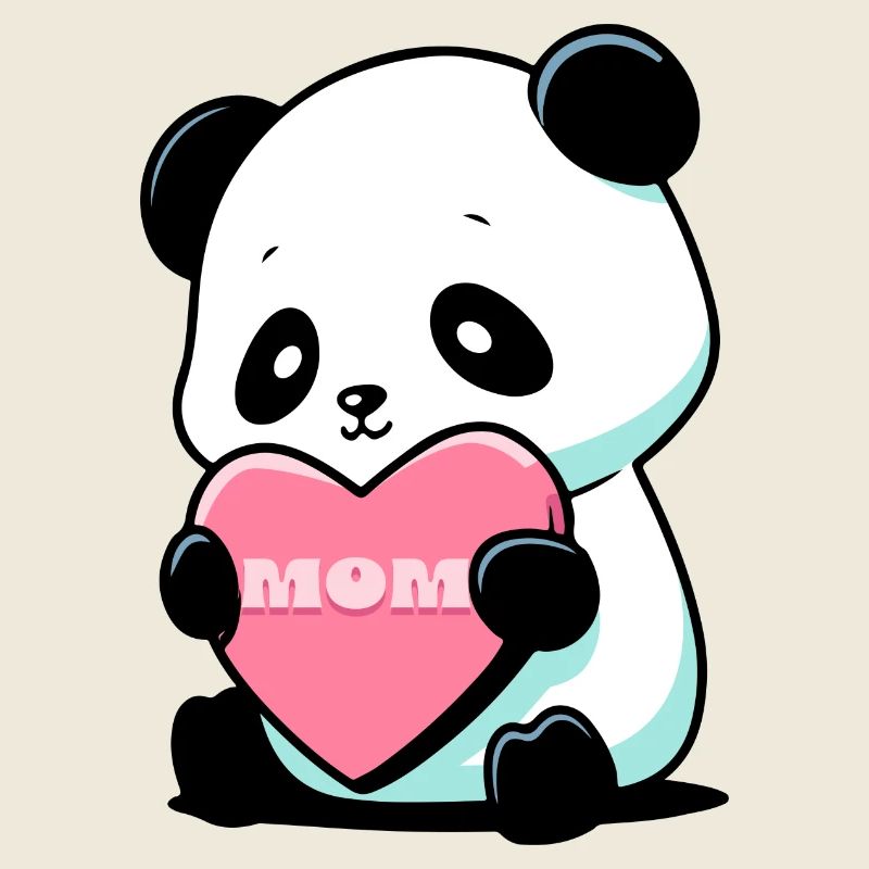 Panda liebt seine Mutter