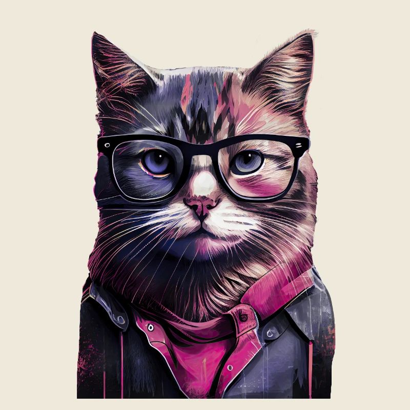 Hipster cat Willow