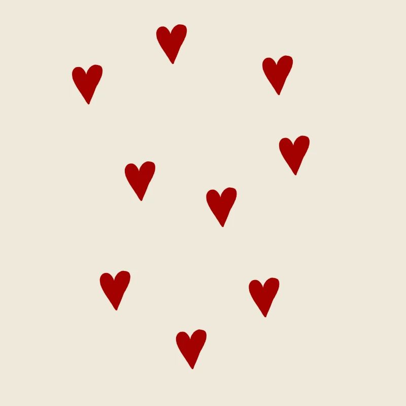 Petits coeurs rouges