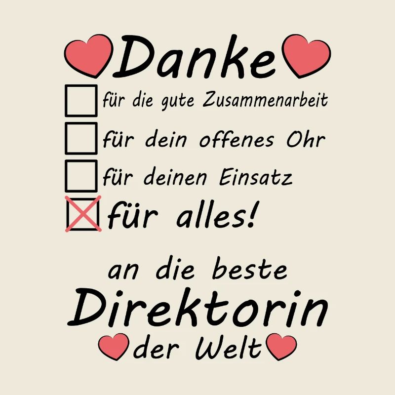 Beste Direktorin Schule Danke Abschiedsgeschenk