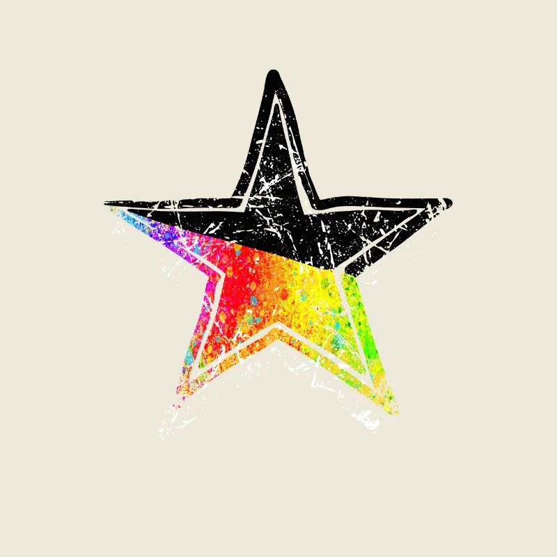 Star Pride Black Drawn Path