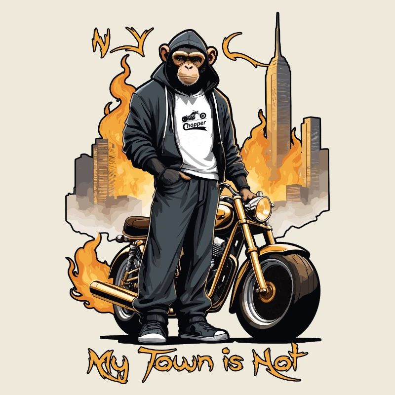 Biker Affe