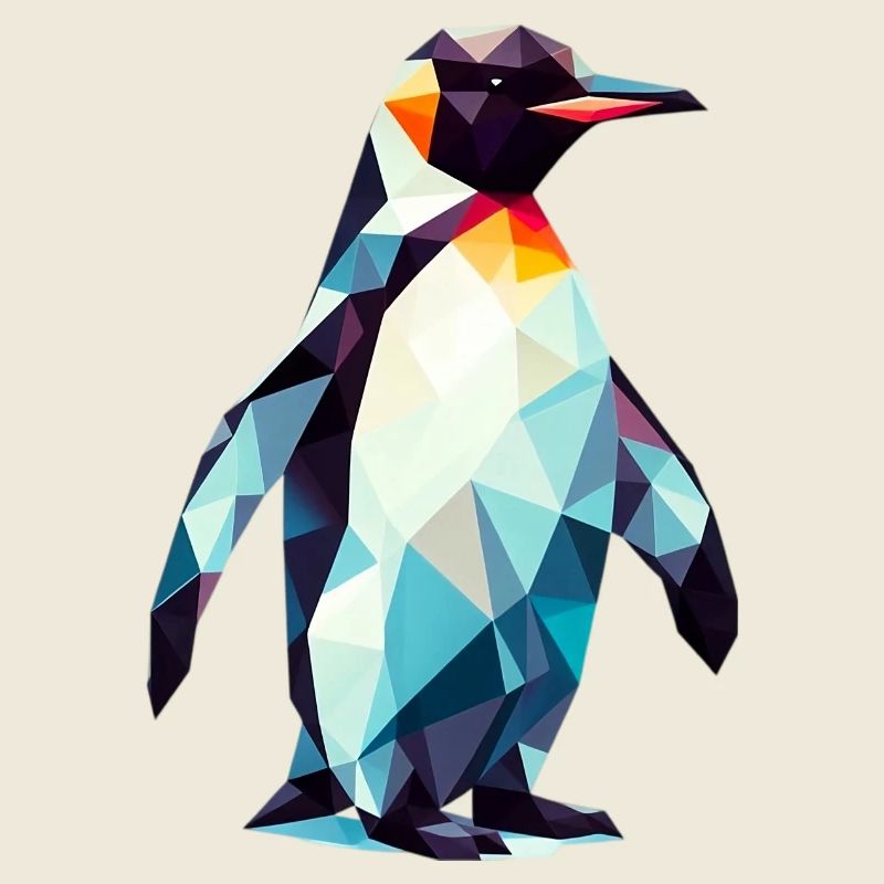 Polygonaler Pinguin