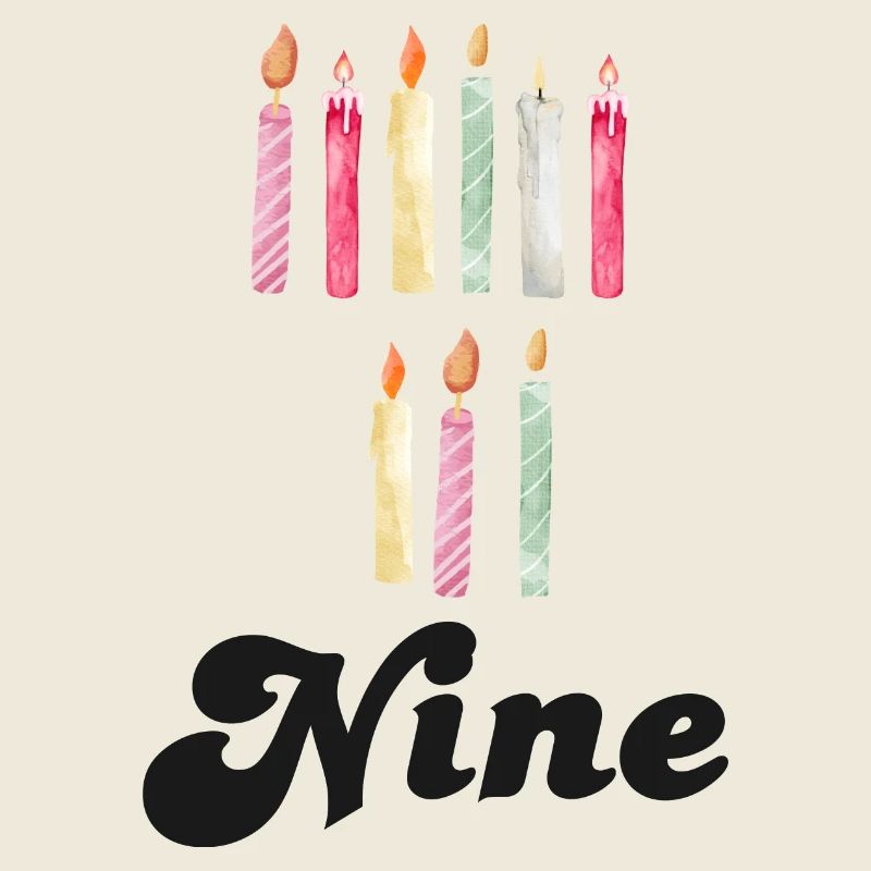 9th Anniversary Candle