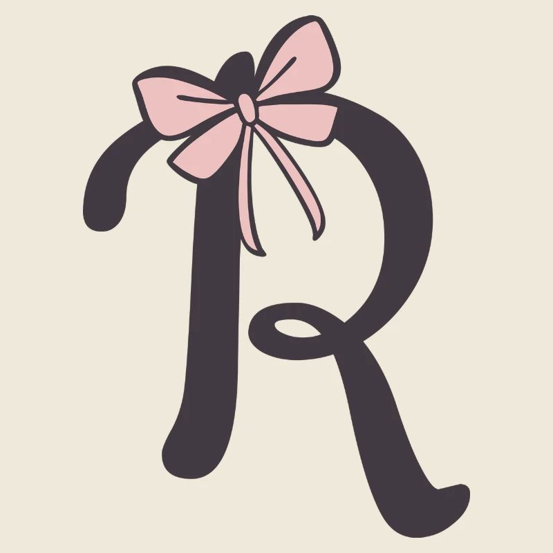 Ruban de la première lettre R