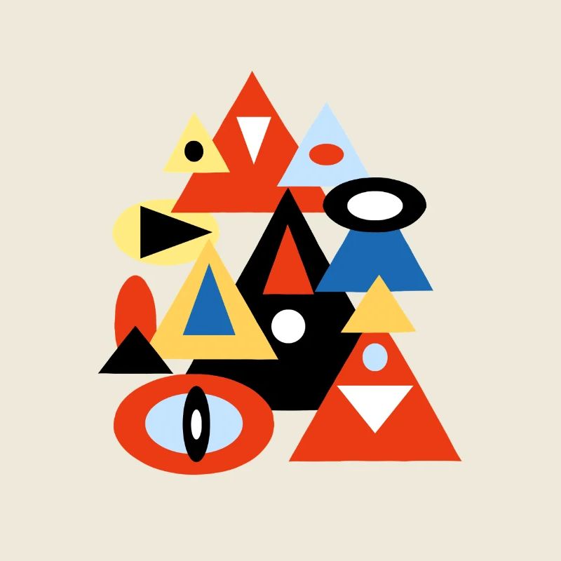 Geometrisches abstraktes Pyramidendesign