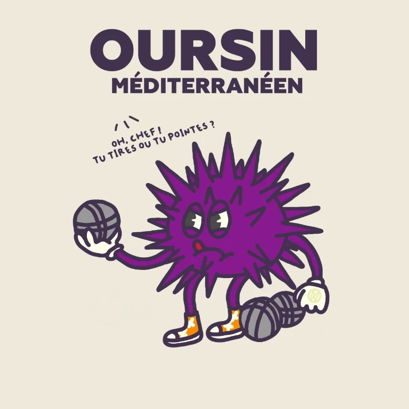 Oursin pétanque méditerranéean