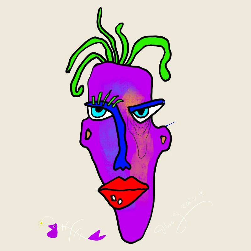 Neon Portrait Farbexplosion