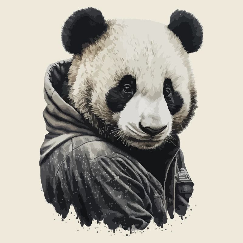 Sweat à capuche Panda