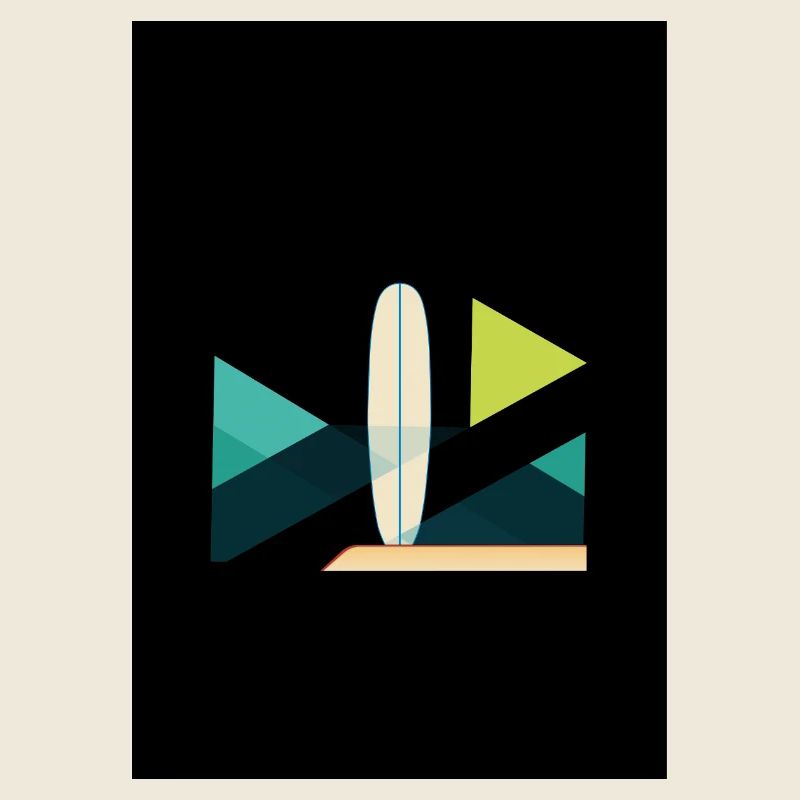 Abstract Surf and Wave Art