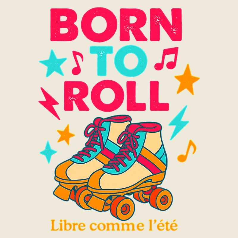 Skateboard and retro musical pattern