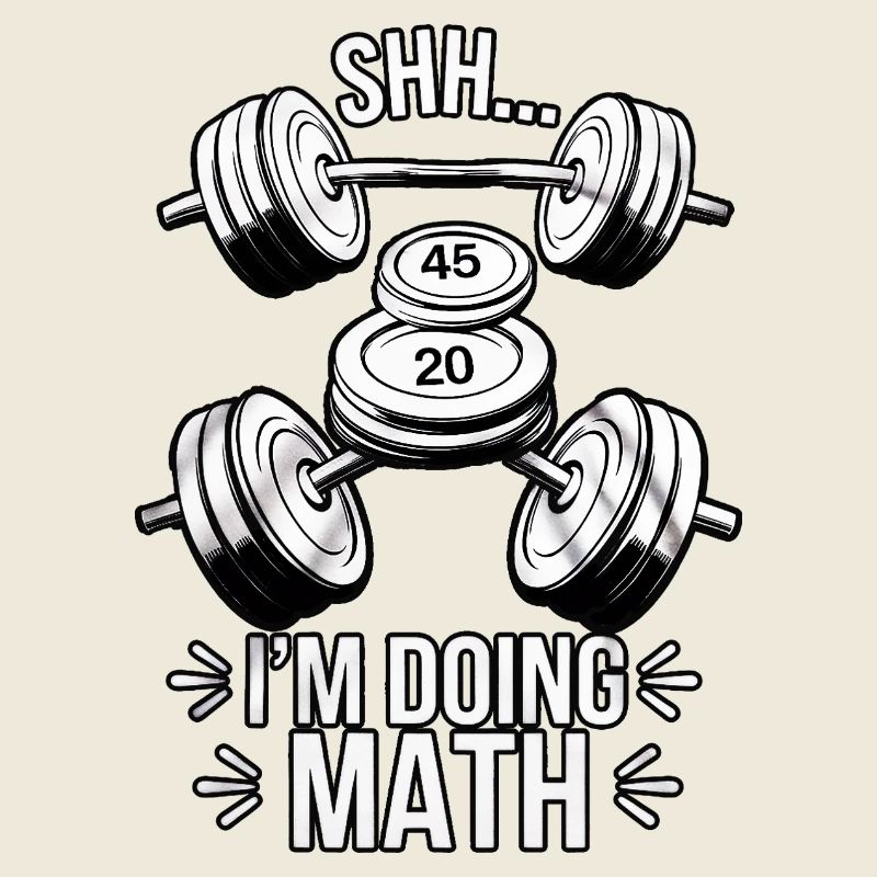 Shh... I'm Doing Math - Funny Gym Design