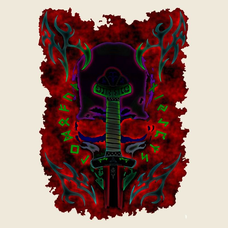 Dunkler Wikinger Rune Bastard