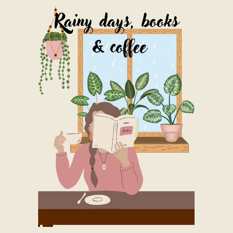 Cuddle days reading with coffee