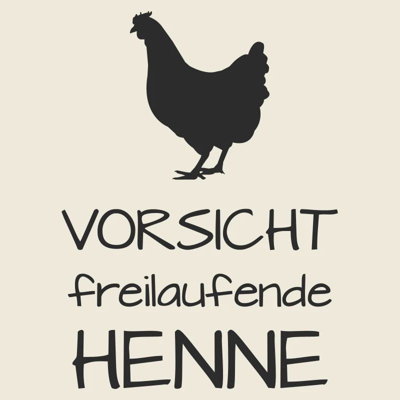 Caution hen free-range