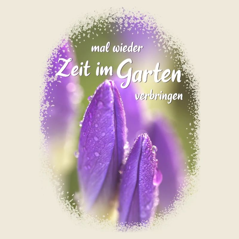 Profitez à nouveau du temps dans le jardin crocus fleur violette