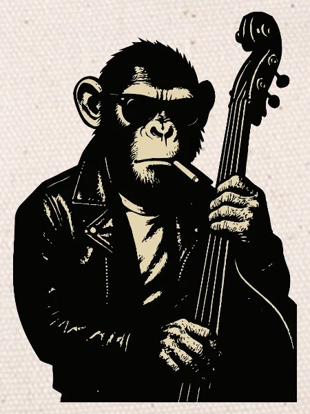 Monkey Rocker Lederbass