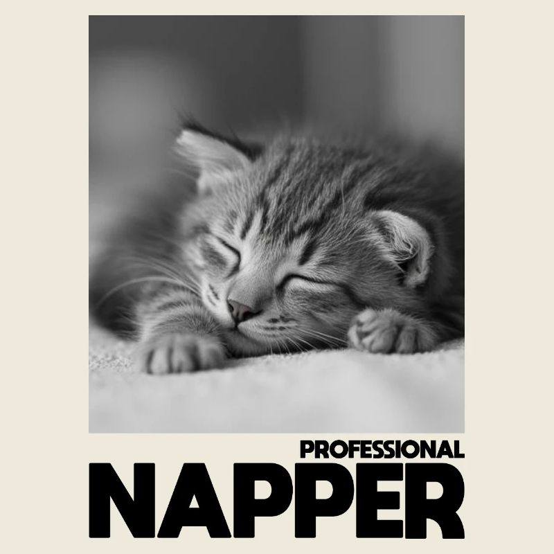 Professional Napper – Schlafende Katze