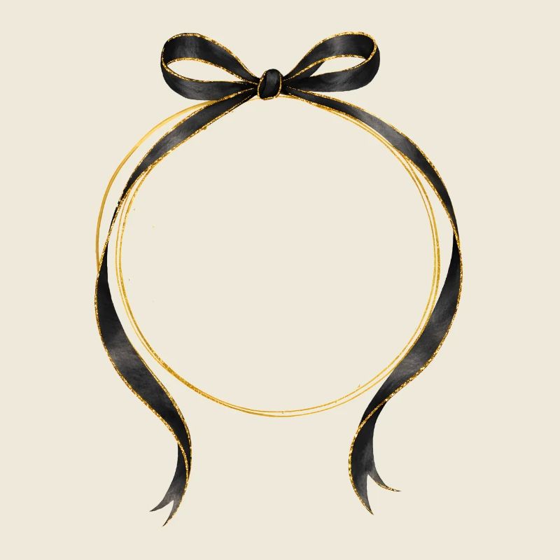 Arc circulaire Or noir personnalisable