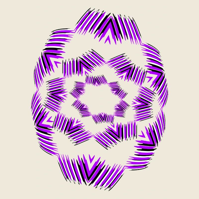 Lila Stern-Mandala Muster