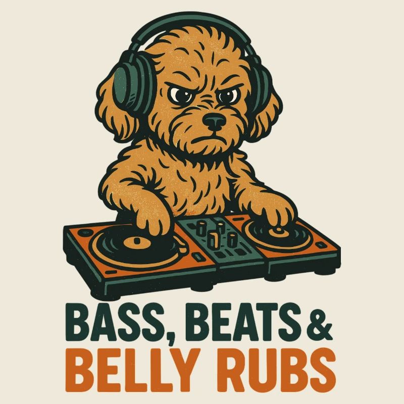 DJ Maltipoo : Basse, Beats & Belly Flats Design rétro