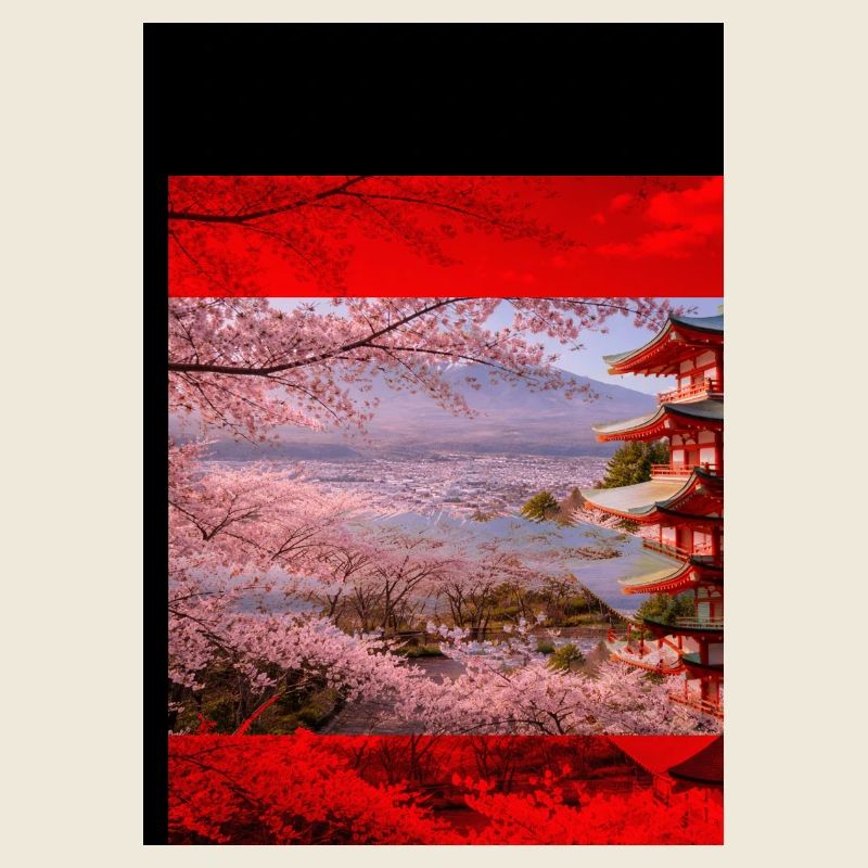 Kirschblütenpagode Szene