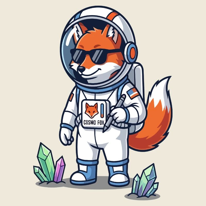Cosmo Fox Astronaute Explorateur Spatial