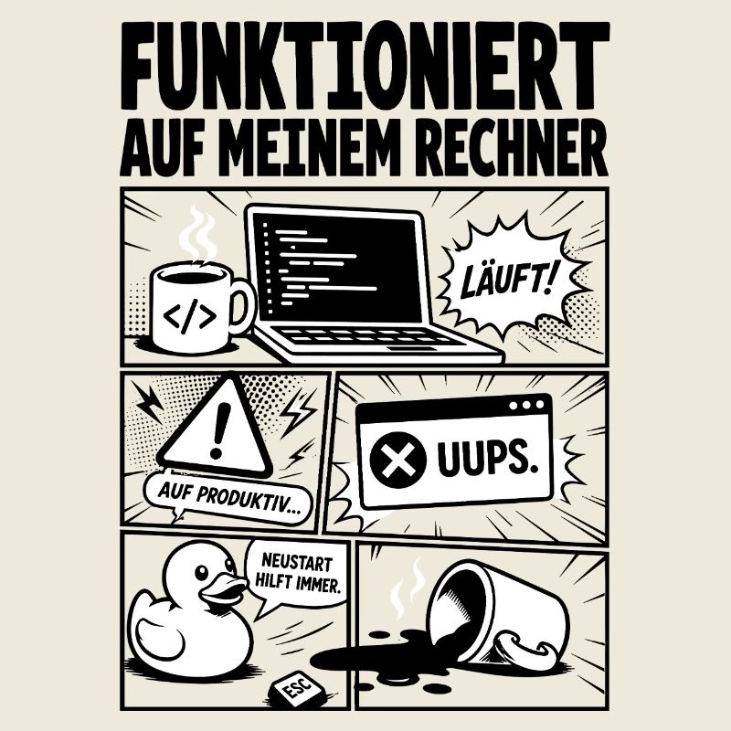 Läuft Coding Comic Design