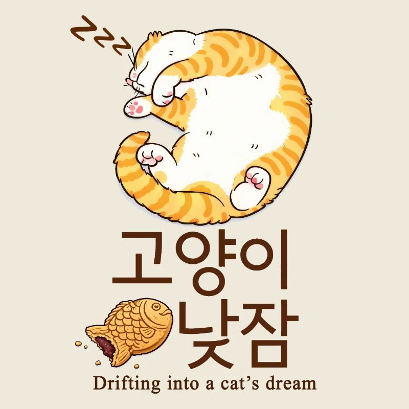 Cozy Korean Cat Dream