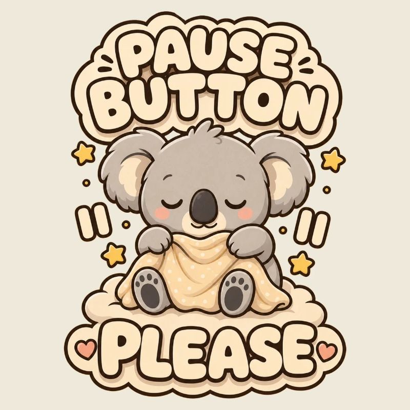 Pause Button Please Koala