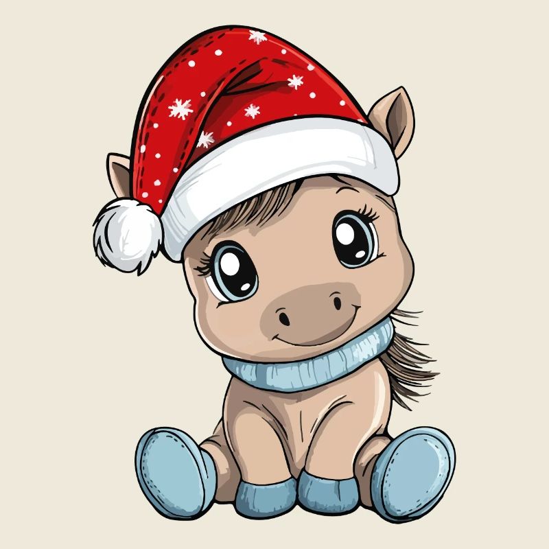 Cheval Noël Mignon Mignon Noël Noël