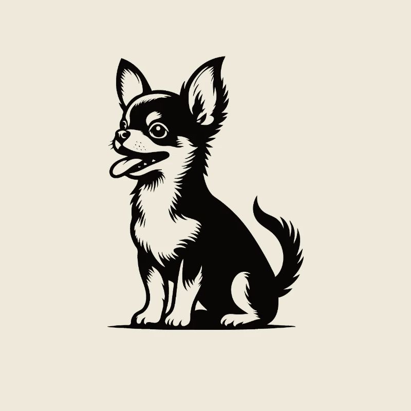 Design amusant de chihuahua - petit et effronté