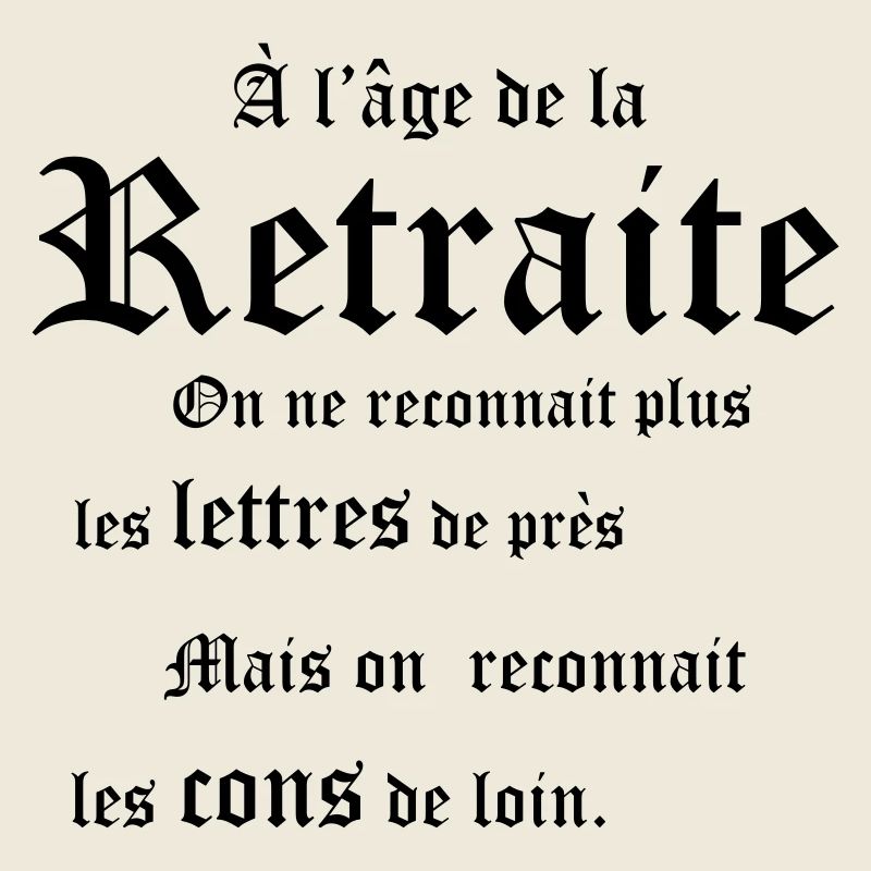 a l age de la retraite