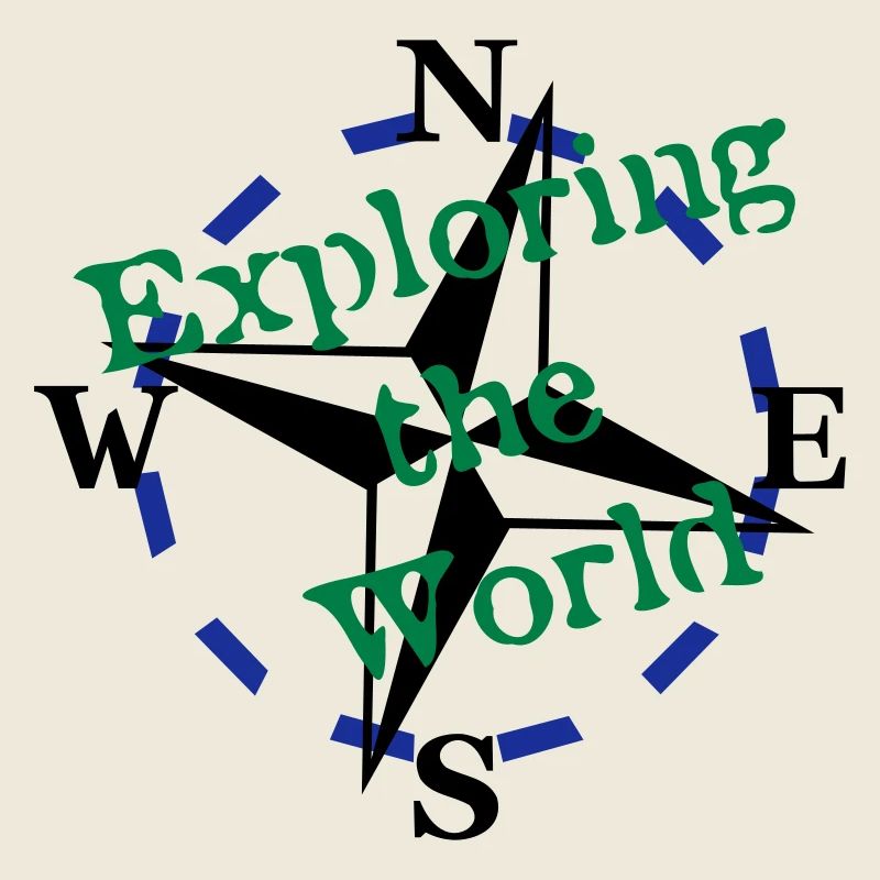 Compass - Exploring the World - 3 Color Vector