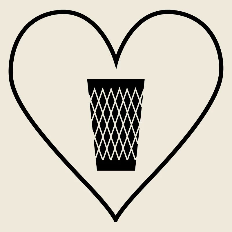 Geripptes Herz - Apfelwein Love