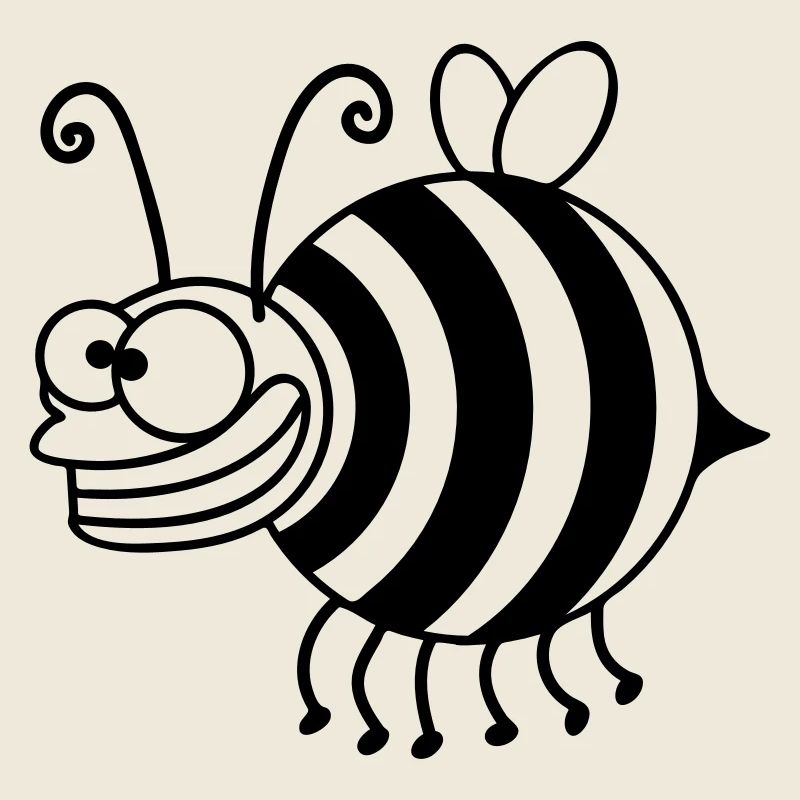 Funny thickness crazy bee
