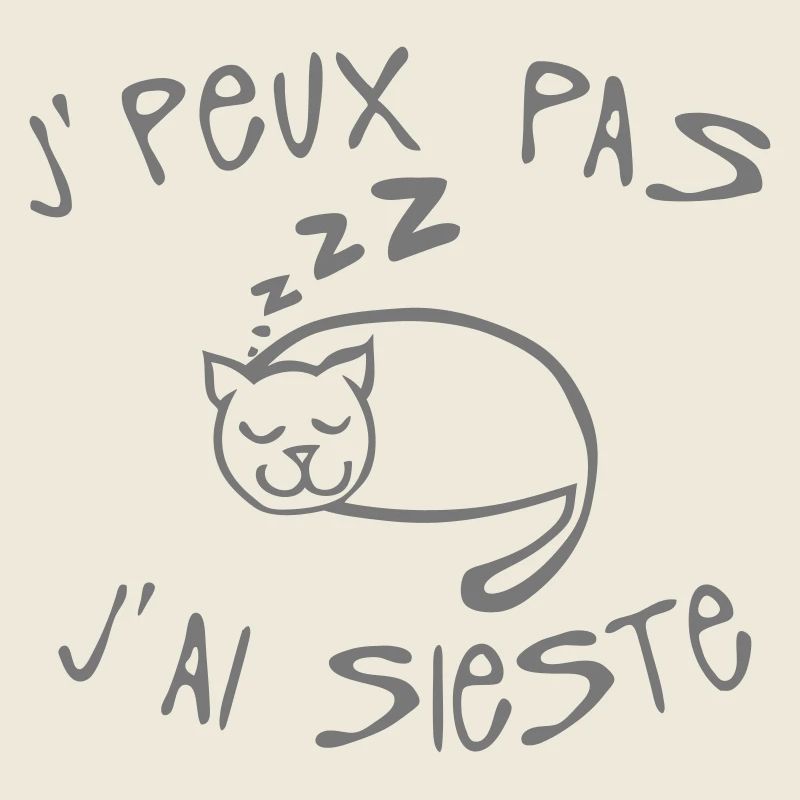 sieste je peux pas chat dort citation