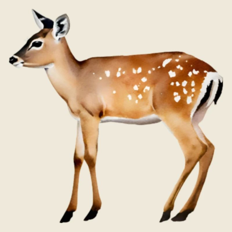 Fallow Deer with plain background