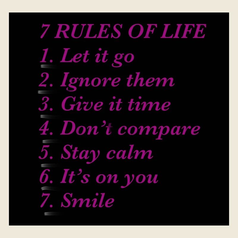 Rules of life 2