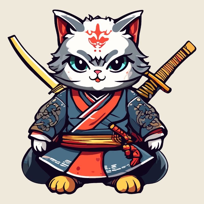 Chat samouraï #40
